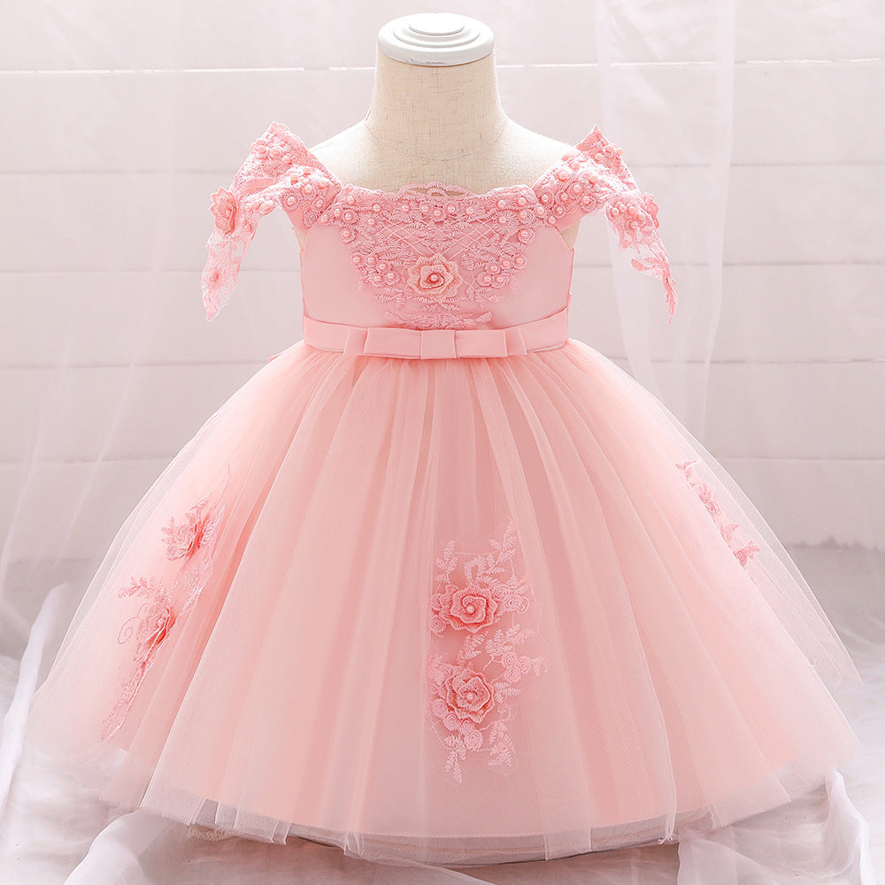 Girls Photography Full Moon Christening Dress
