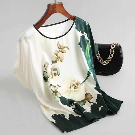 Women's New Style Women's Short-Sleeved Loose Plus Size Blouse Women