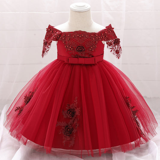 Girls Photography Full Moon Christening Dress