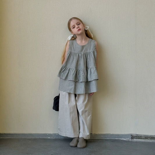 Summer New Round Neck Loose Sleeveless Shirt Top