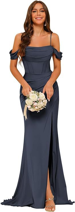 Off-the-shoulder Satin  Corset Ball Gown