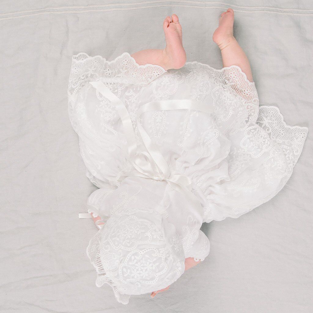 Children's Long Dress Baby Girl Baby Wedding Dress Dress Baptism Dress