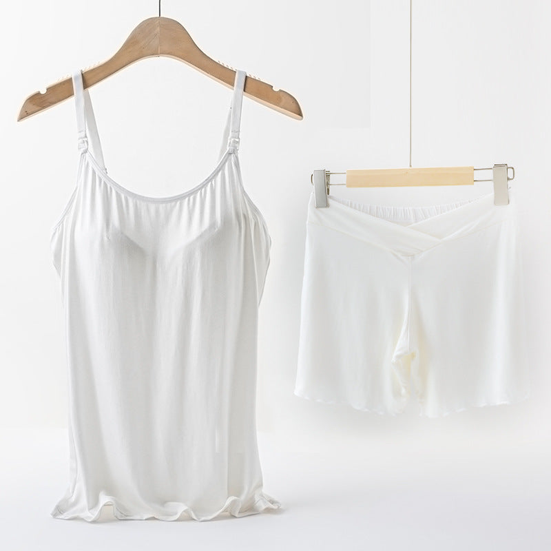 Underwired Padded Pregnant Woman Breastfeeding Overall Dress Set